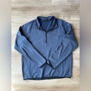 Nike Men's Dri-fit Therma 1/4 Zip Navy Pullover